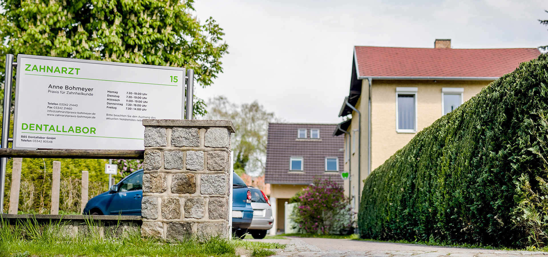 Zahnarztpraxis datiert Patient